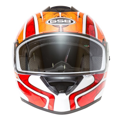 Шлем интеграл с солнцезащитными очками G-350 RED-WHITE