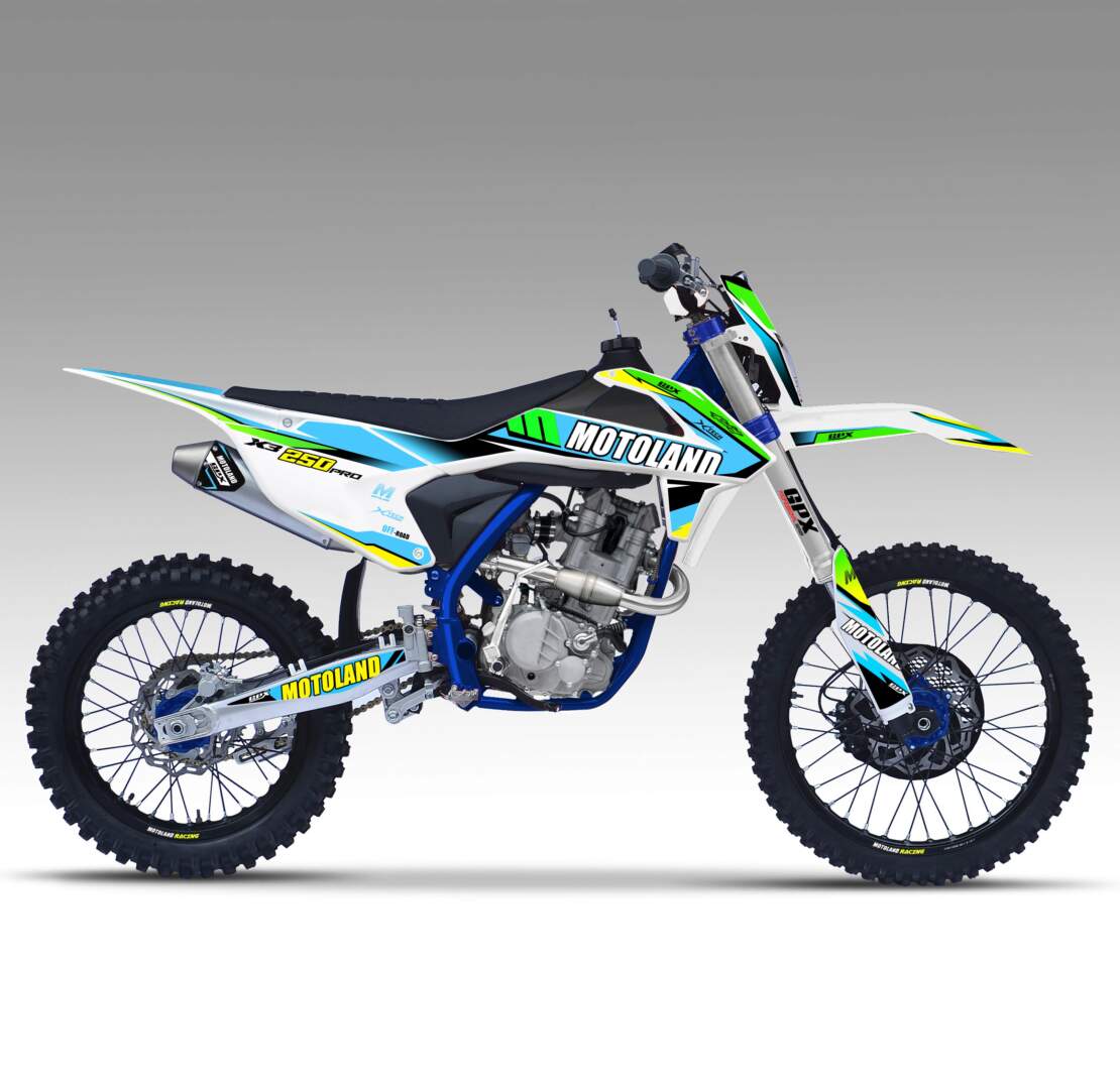 Мотоцикл Кросс Motoland X3 250 PRO (172FMM) (2021 г.) зеленый