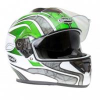 Шлем интеграл с солнцезащитными очками G-350 GREEN-WHITE