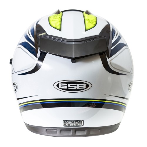 Шлем интеграл с солнцезащитными очками G-350 BLUE-YELLOW